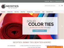 Tablet Screenshot of necktiesinstock.com